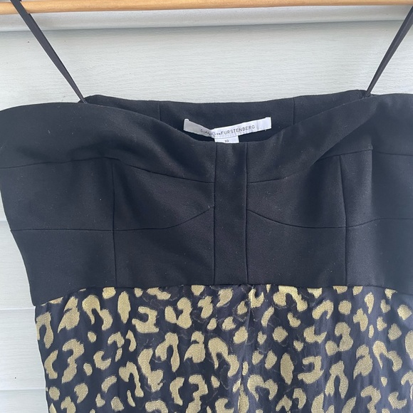 DVF Black and Gold Gown - Picture 6 of 14